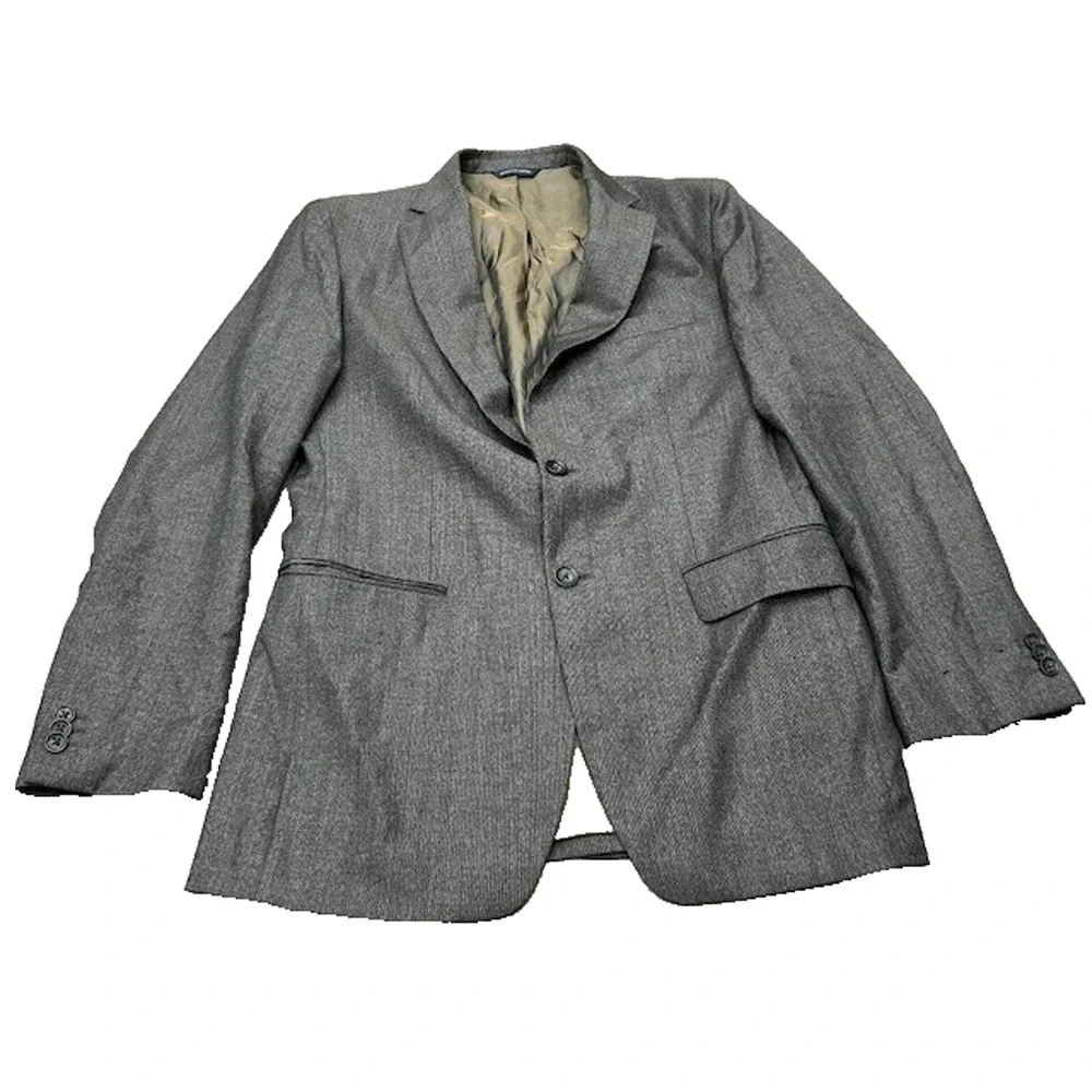Banana Republic Mens Suit Jacket Blazer 100% Single Breasted Brown Size 38R